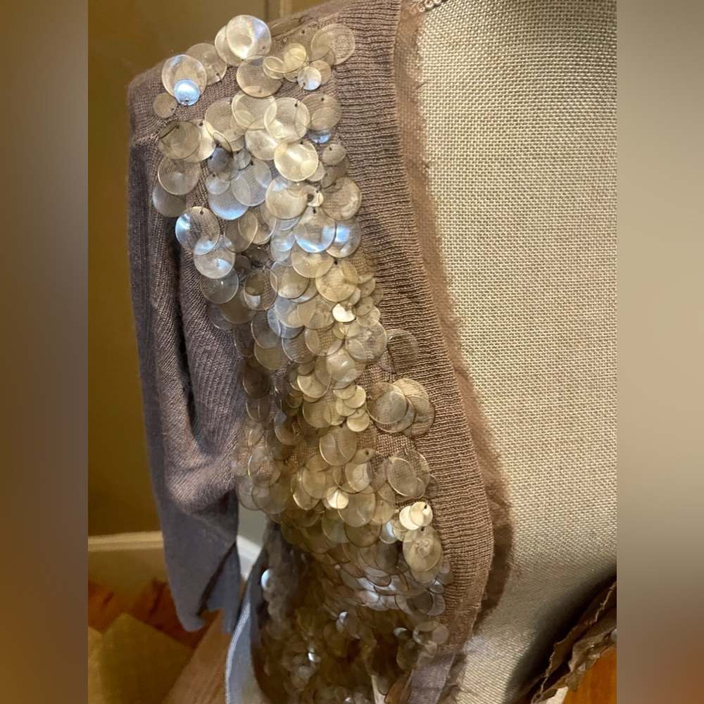 Line Sequined Cardigan - Picture 2 of 10